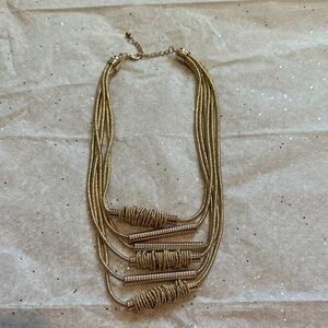 Elegant Gold Multi-Strand Necklace